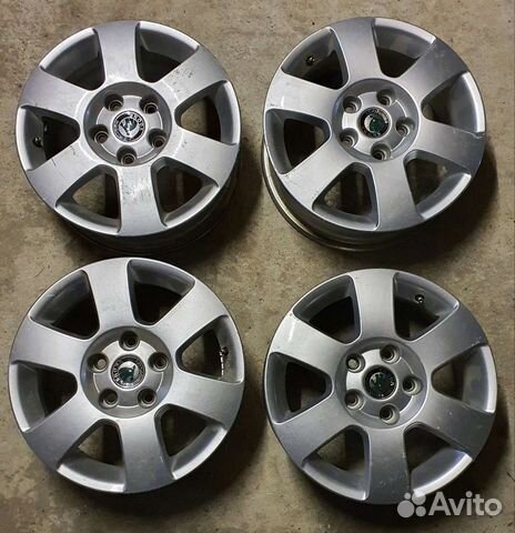 Оригинальные Литые диски r15 Шкода