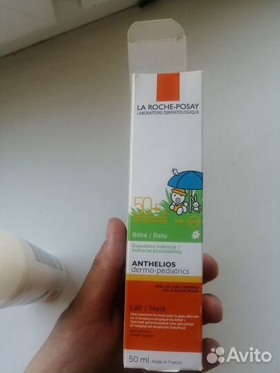 Солнцезащитное молочко spf 50 la roche детское