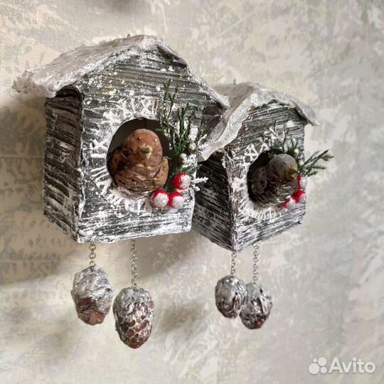 Часы с кукушкой новогоднее украшение