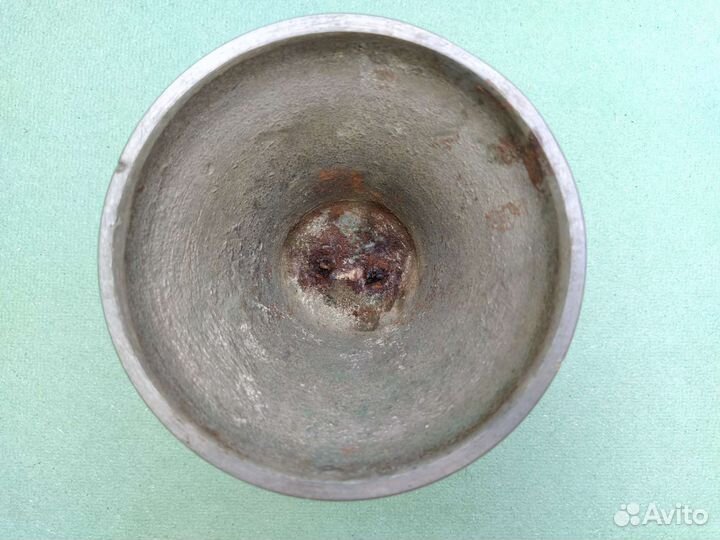 Колокольчик. Накладка бронзовая. Старина. риа