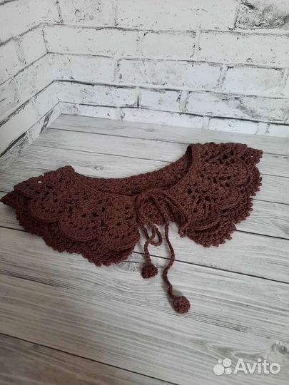 Воротник ажурный ручная работа