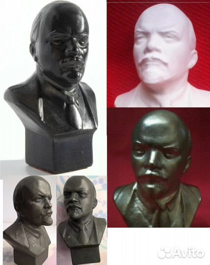 Бюсты Ленина, 10 разных моделей, Lenin busts
