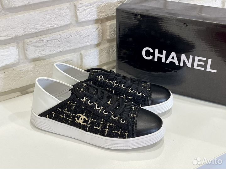 Кеды Chanel размеры 35(23см ), 38(24см )