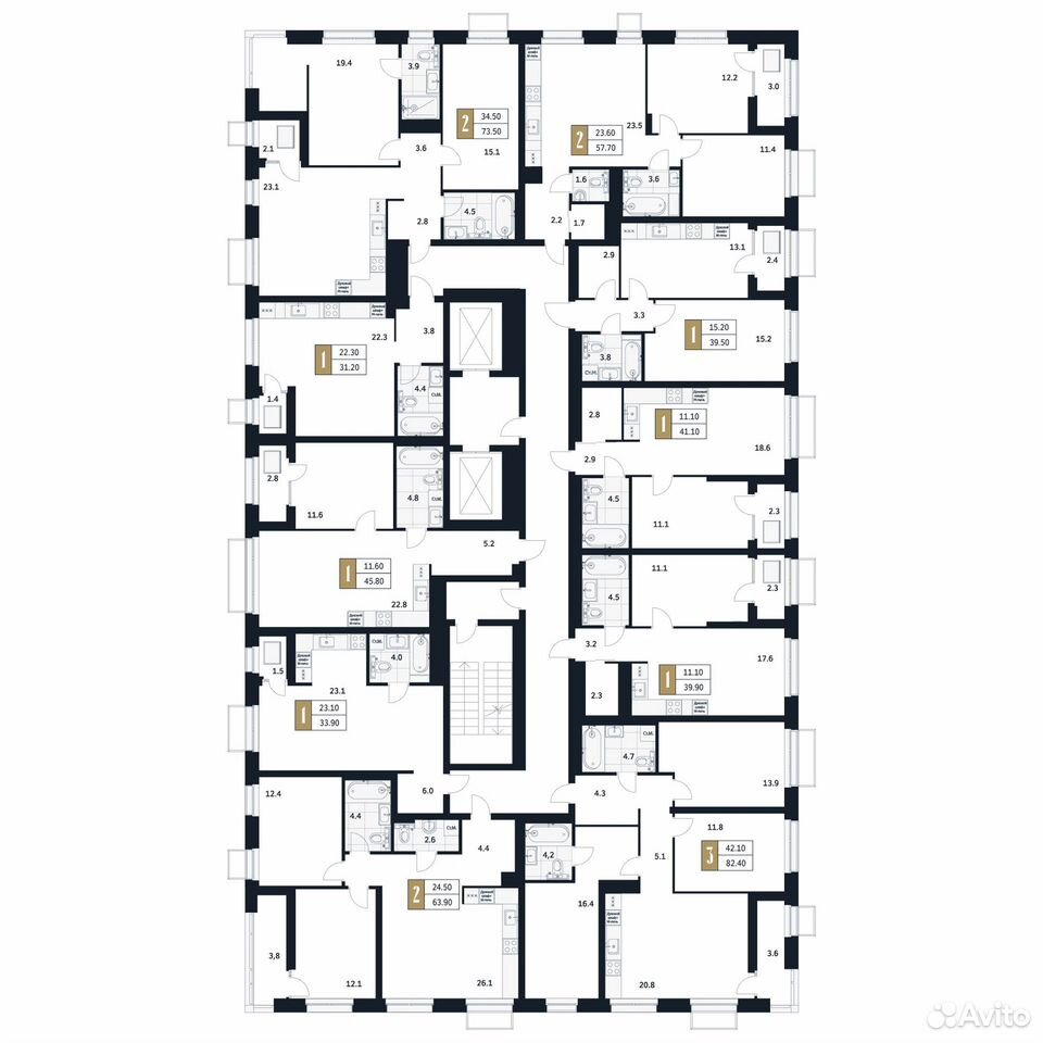 1-к. квартира, 39,9 м², 17/17 эт., Стерлитамак