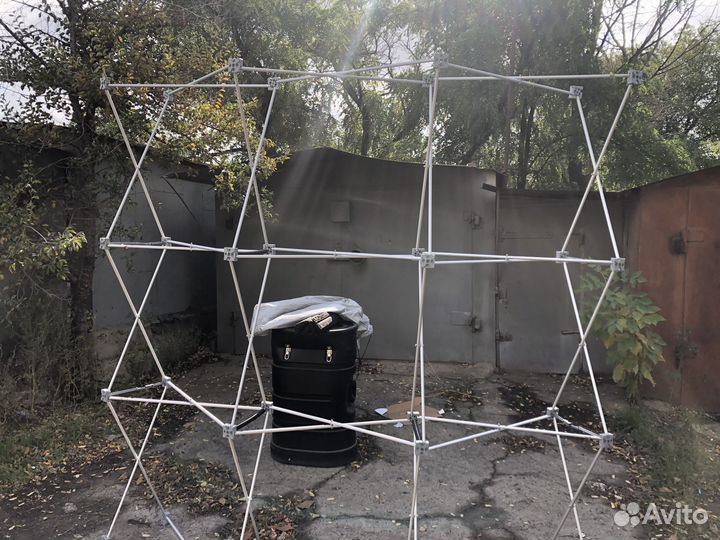 Pop up стенд радиальный250х222х62