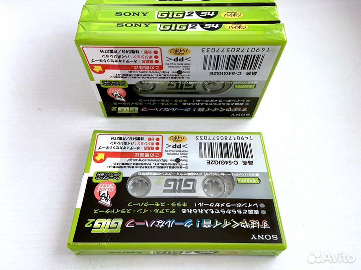 Аудиокассеты кассеты Sony GIG 2 54 - 1999 г