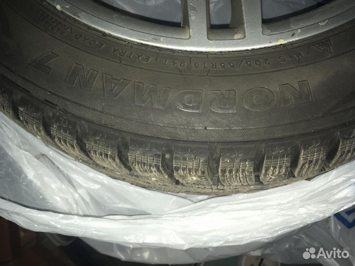 R16 Nokian Tyres Nordman 7 205/55, PCD 5x150 DIA 10