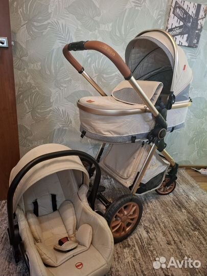 Коляска luxmom 3 в 1 бу