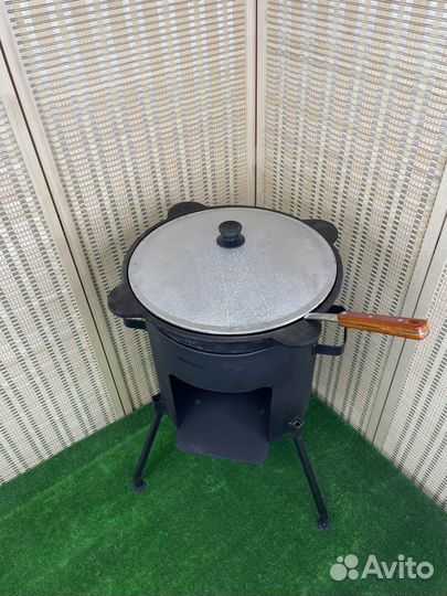 Казан узбекский 16 л с печью