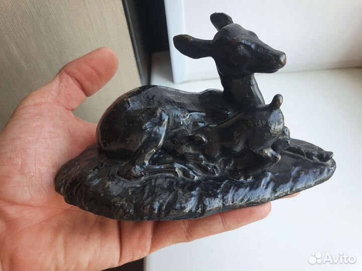 Статуэтка Олениха с Олененком СССР