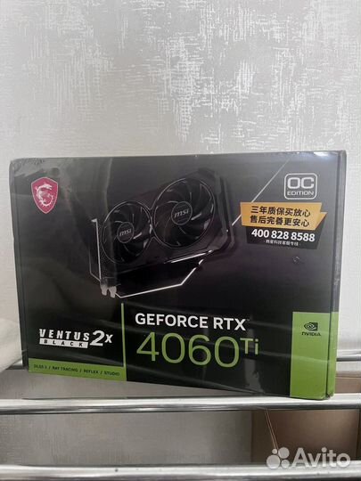 Видеокарта msi geforce rtx 4060 ti ventus 2x 8gb