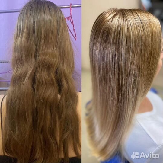 Полировка волос/Стрижки/Окрашивание