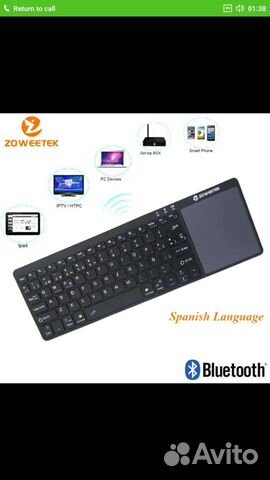 Клавиатура беспроводная zoweetek