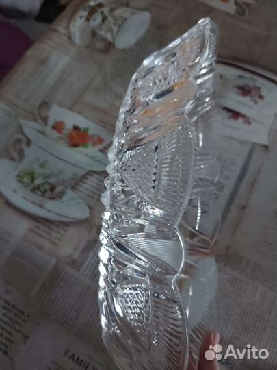 Ваза для фруктов хрусталь
