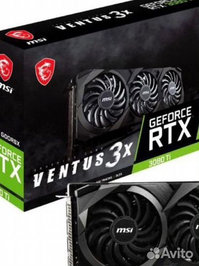 Видеокарта MSI GeForce RTX 3080 Ti ventus