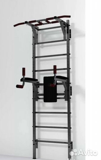 Шведская стенка турник брусья + эспандер 5 жгутов