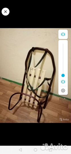 Санки без ручки. Спинка снимается