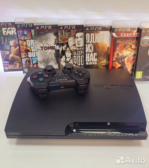 Ps3 slim с играми