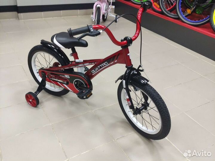 Велосипед детский 16 TT Quattro красный
