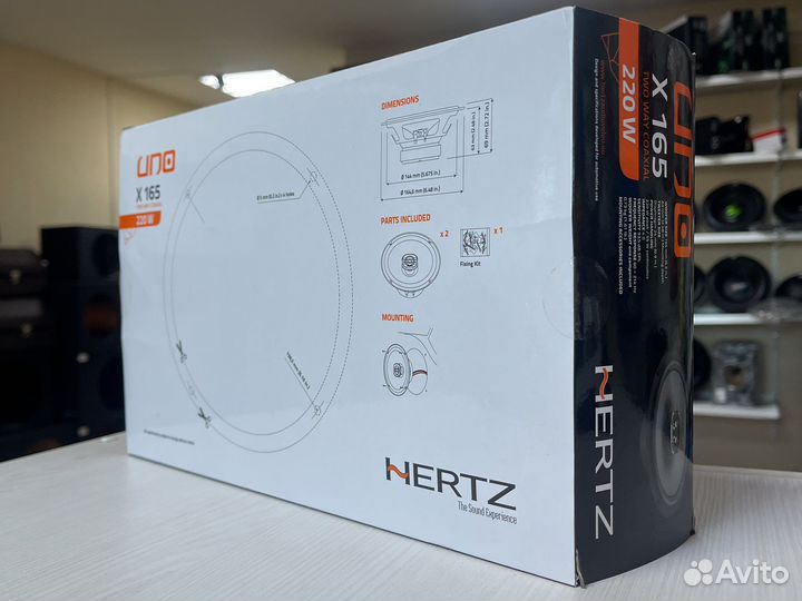 Динамики hertz x165 uno