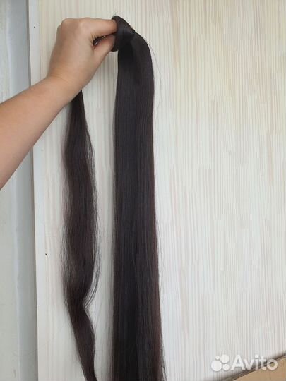 Хвост шиньон длинный