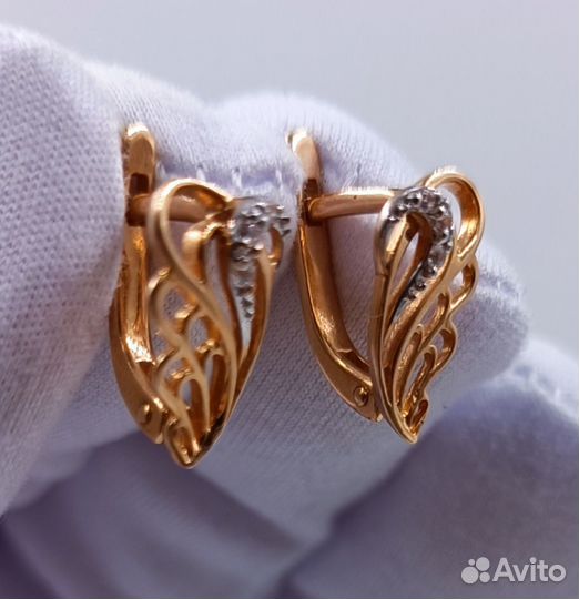 Золотые Серьги 585 пробы. Рассрочка