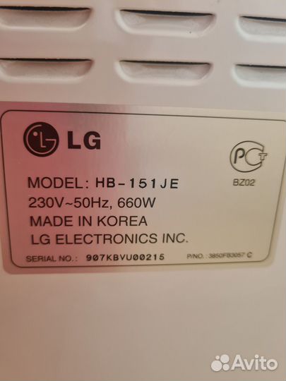 Хлебопечка lg