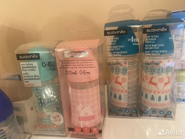 Бутылочки для малышей Dr.Brown's,Suavinex