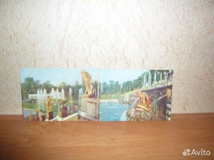 Петродворец.4 открытки. изогиз.1956г