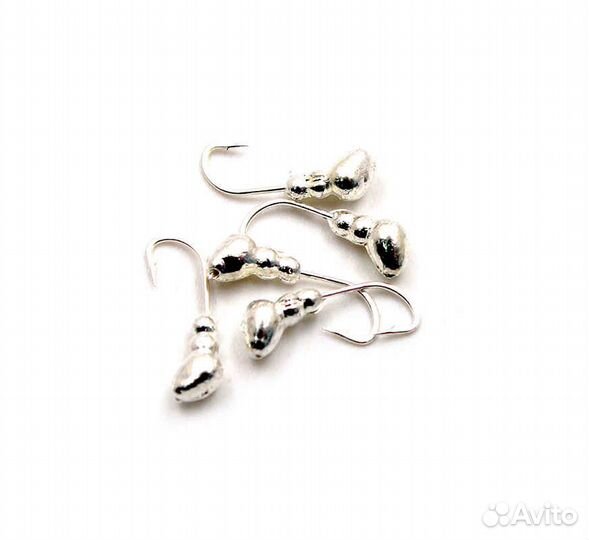 Мормышка мурав. с отверст. вес 0,6 silver plated