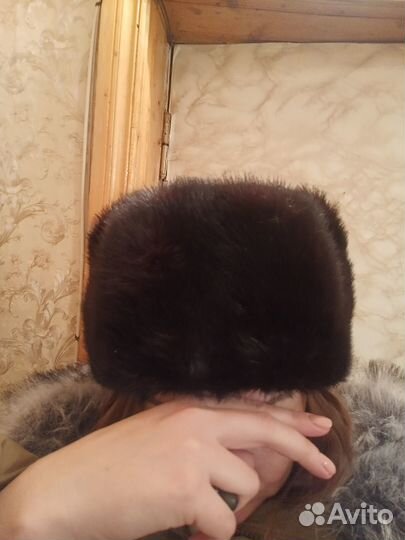 Шапка меховая мужская зимняя норка