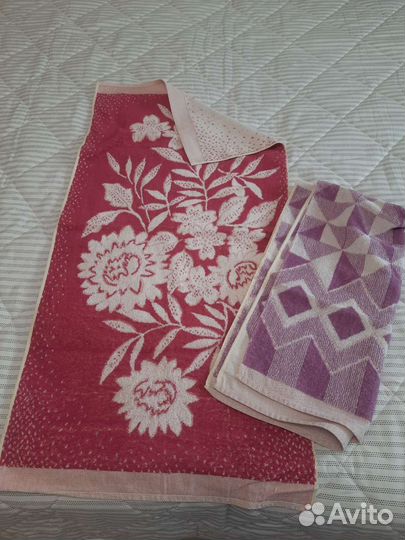 Махровые полотенца СССР и ткань х/б