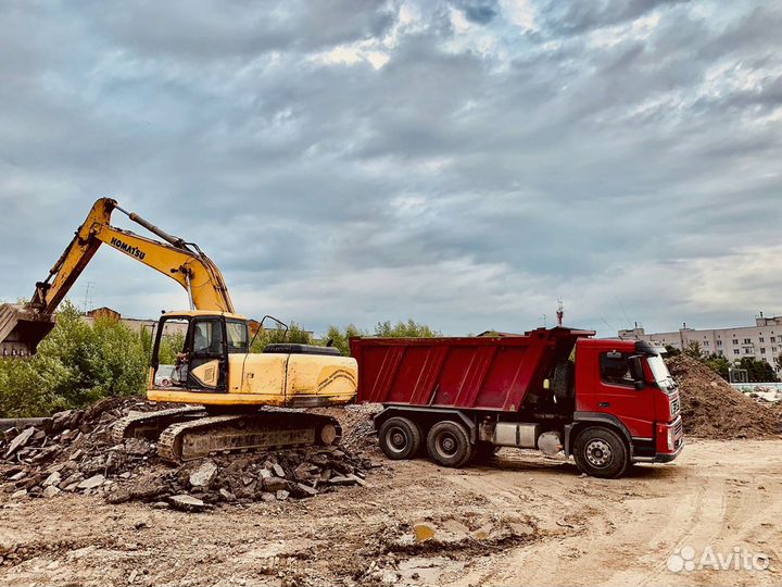 Щебень, песок, отсев, грунт, щпс