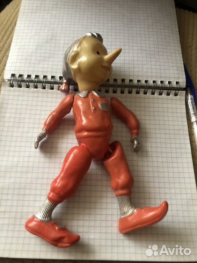 Игрушка Буратино- колкий пластик СССР