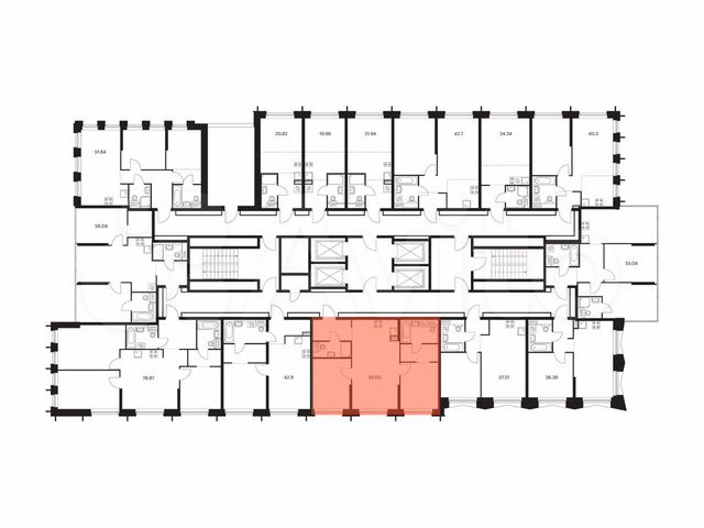 2-к. квартира, 62 м², 4/32 эт.