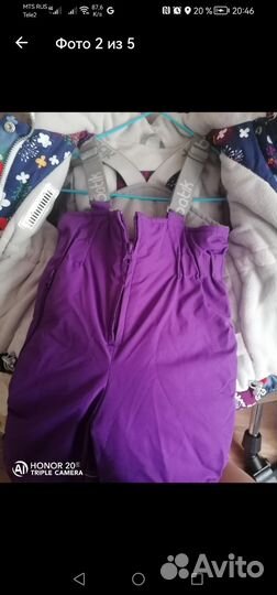 Зимний костюм на девочку 86