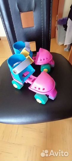 Детские ролики и защита (шлем)