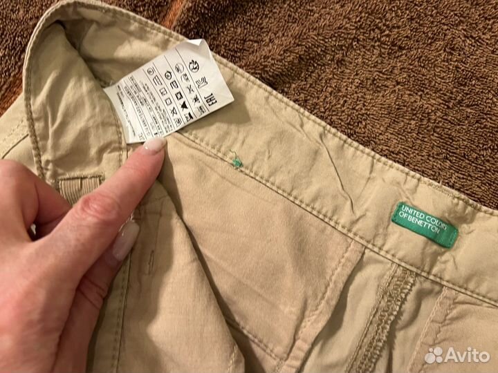 Шорты льненые Benetton, 3 XL,рост 168 3XL