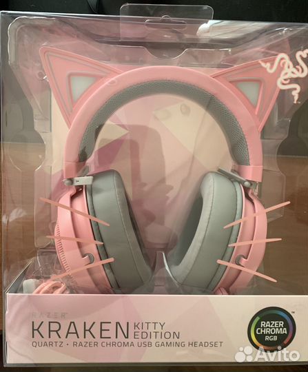 Наушники новые Razer kraken kitty