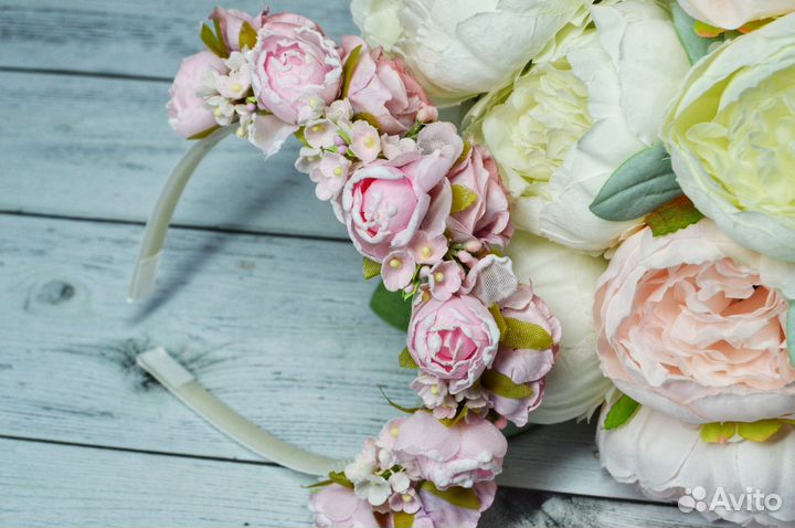 Цветочный ободок. Аксессуары.Ободки