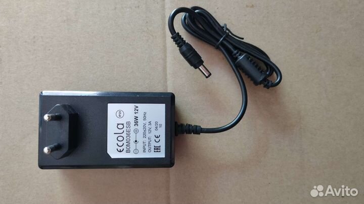 Блок адаптер питания 12в 3а