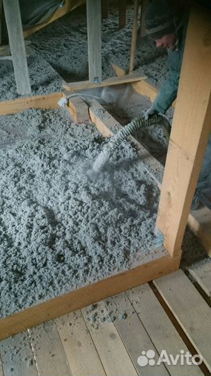 Эковатой утепляем/мансарды/фасады/полы