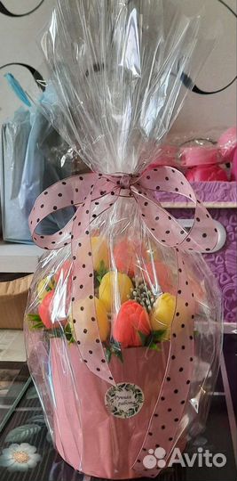 Мыло ручной работы цветы