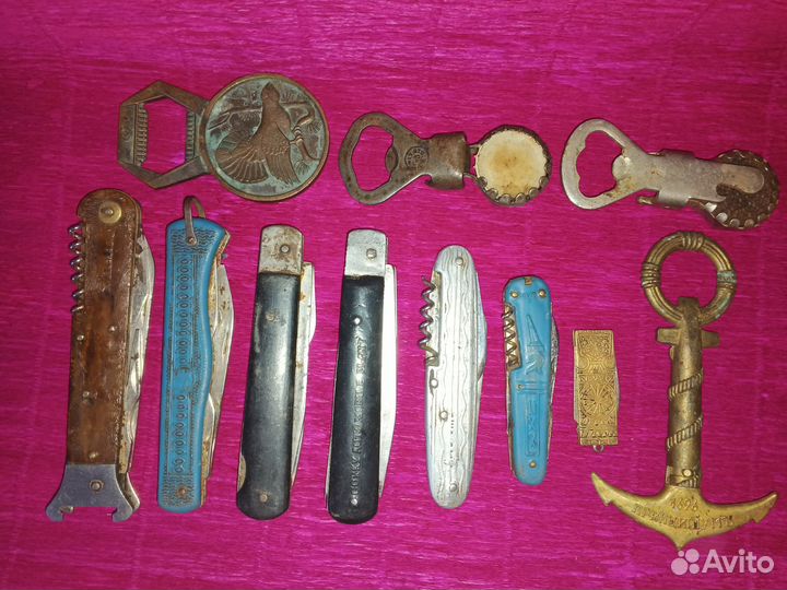 Складные перочинные ножи и открывалки СССР