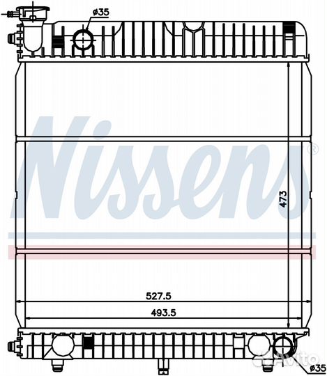 Радиатор охлаждения двс mercedes-benz T 200-series