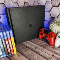 Sony playstation 4 slim / 100игр