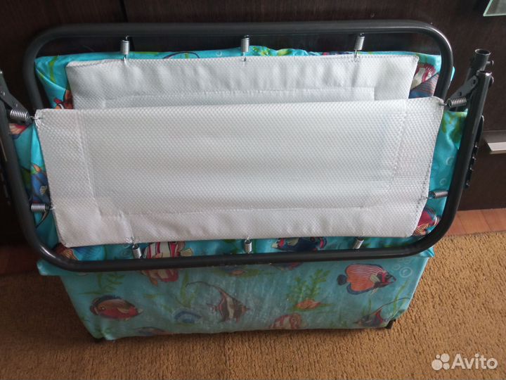 Раскладушка с матрасом детская