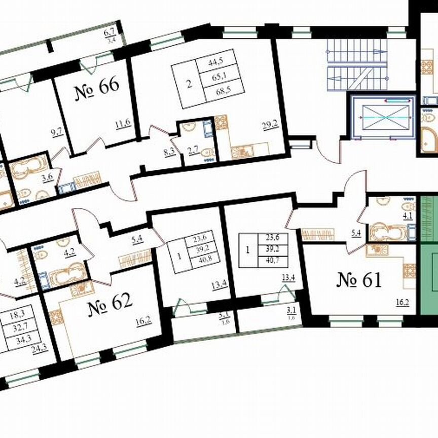 Квартира-студия, 34,1 м², 8/8 эт.