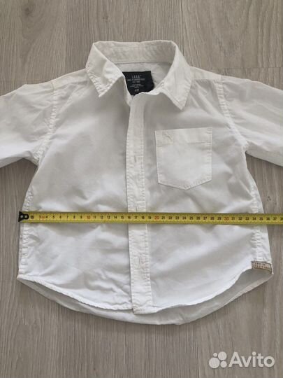 Рубашка белая на мальчика HM 4-5 лет