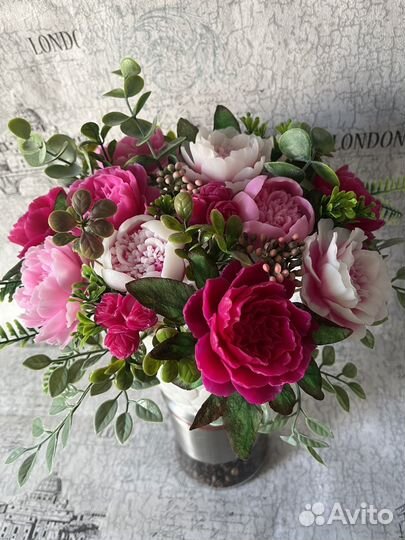 Мыло ручной работы - Пион